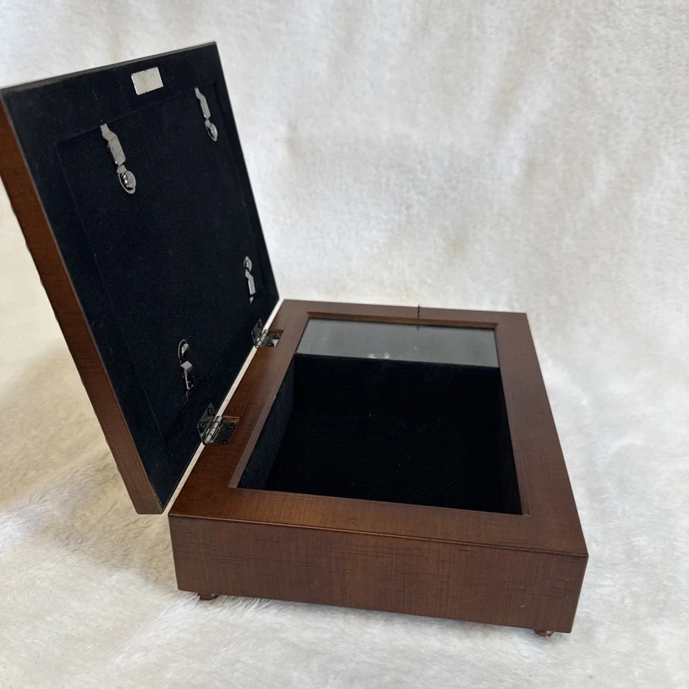 Sankyo Wood Music Jewelry Box What A Friend We Have In Jesus Dearest‎ Friend 8x6